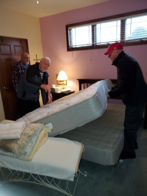 mattress flip in action